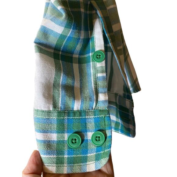 Duluth Trading Co Mens XL Plaid Button Down Long Sleeve Cotton Blend Shirt - Picture 5 of 9